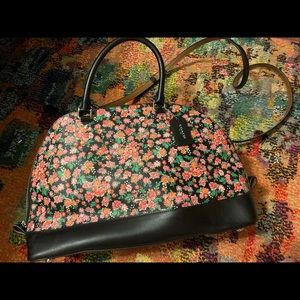 Coach floral ziptop shoulder bag